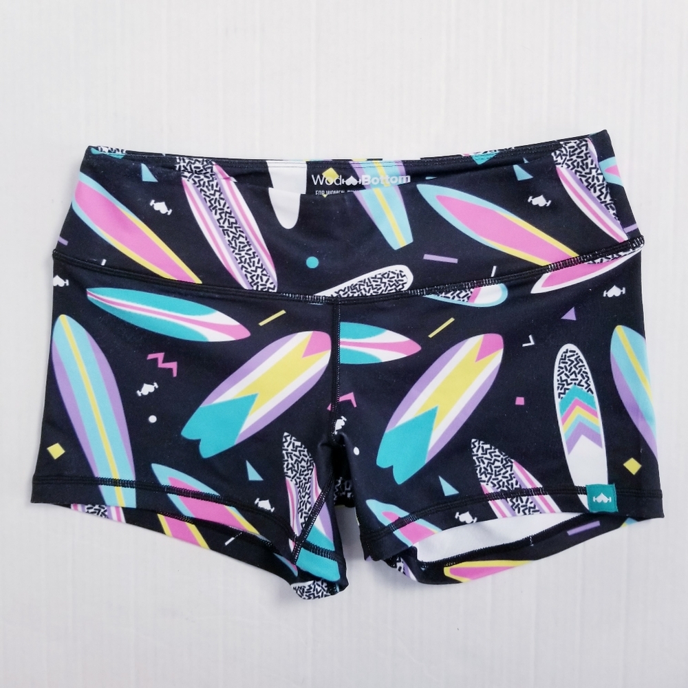 Wodbottom *Retired* Surfboard Pattern Workout 3.5" Inseam Shortie Medium